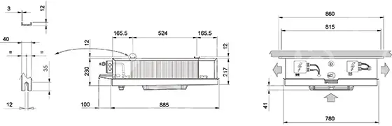 výparník ECO - Luvata GDE311E7, 2,1  (dT 8 st., R404a) bez odtávání